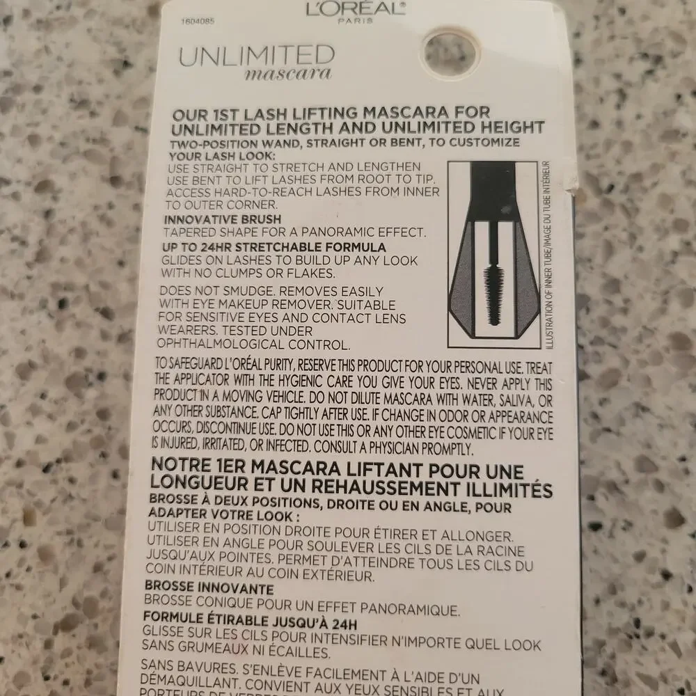 L'Oreal Paris Unlimited Mascara Length & Lift 236 Black Brown Bendable Wand✨️NEW